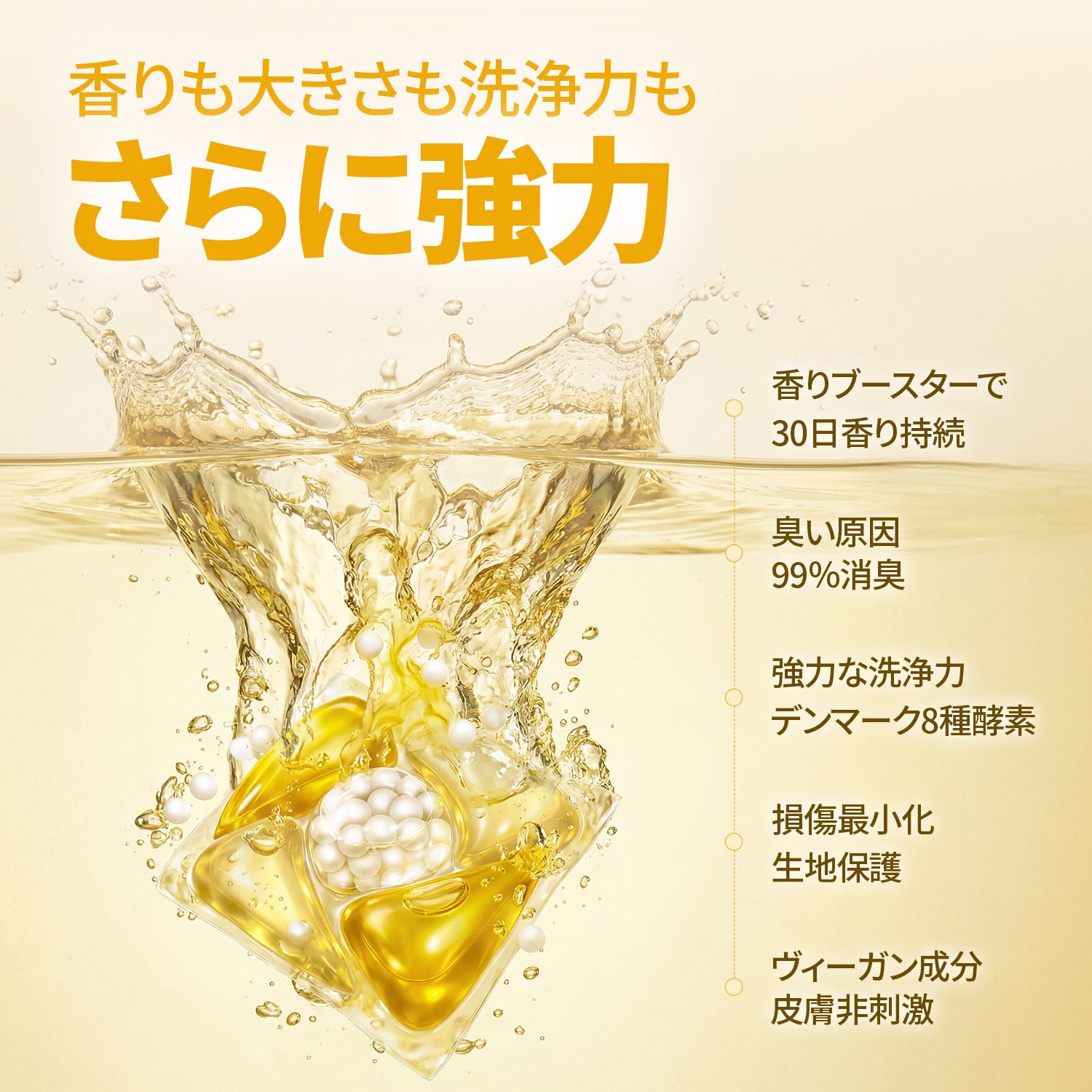 ヴィーガン高濃縮カプセル洗剤 88個入り - プルメリア&ガイアック