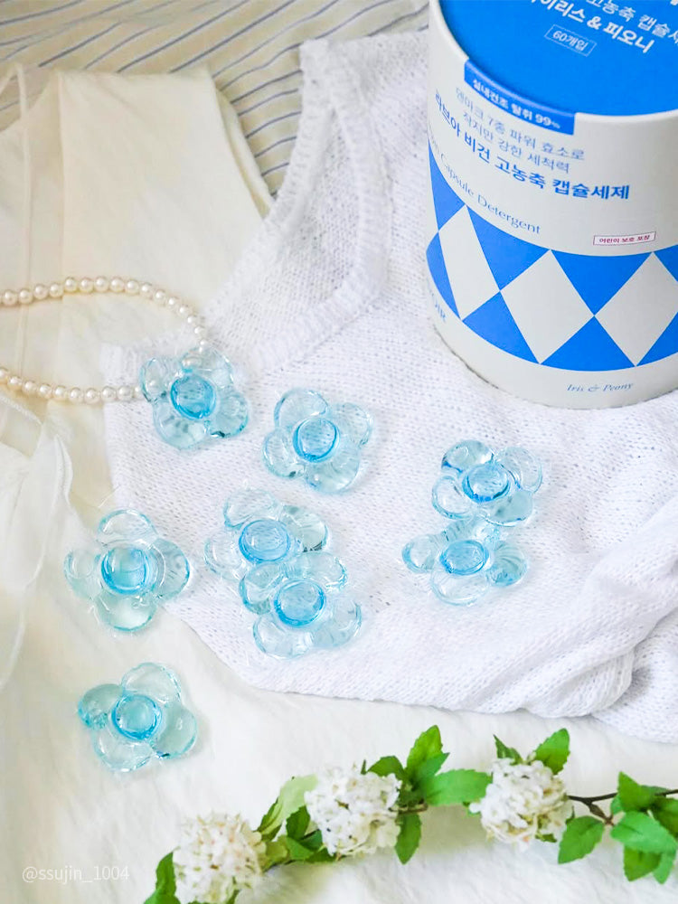 ヴィーガン高濃縮ボール型洗剤60個入り - アイリス＆ピオニー