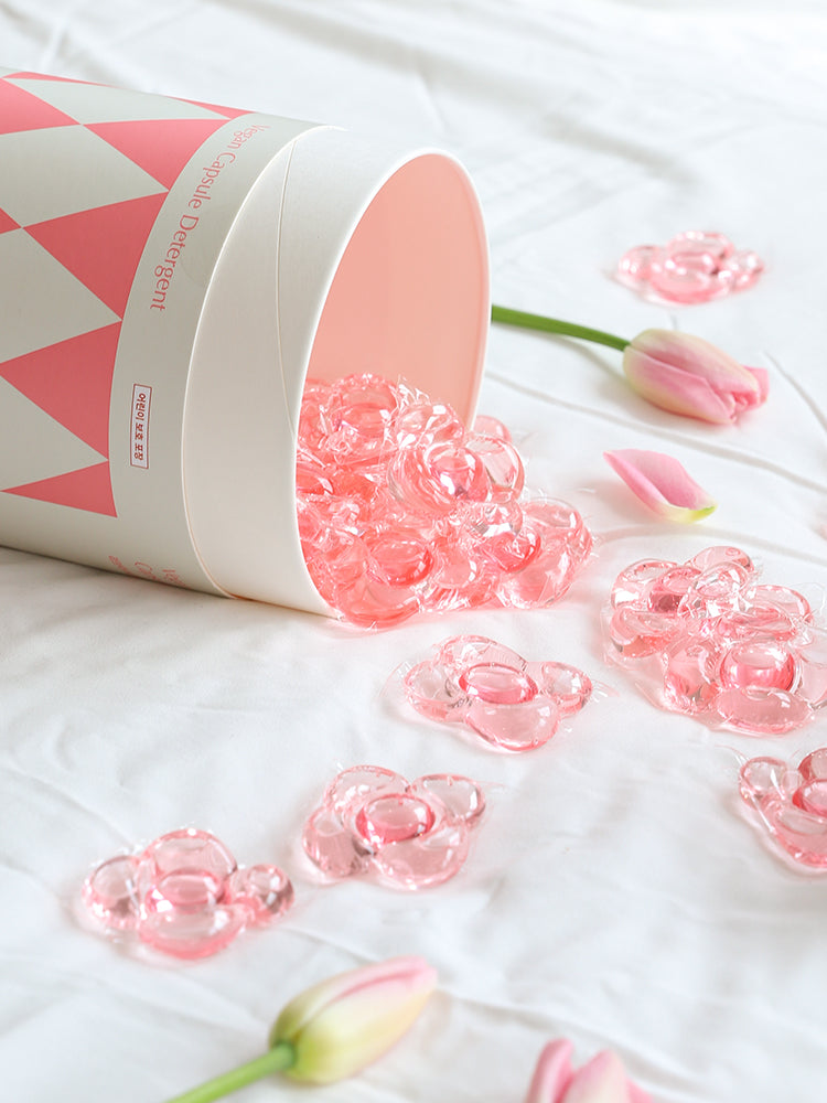 ヴィーガン高濃縮ボール型洗剤60個入り - チューリップ&フリージア